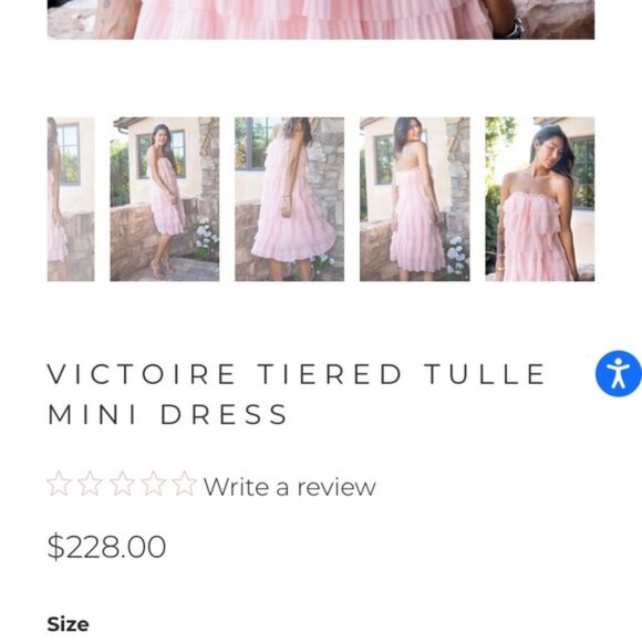 Anthropologie Eva Franco Victorie tulle mini dress - Picture 6 of 11